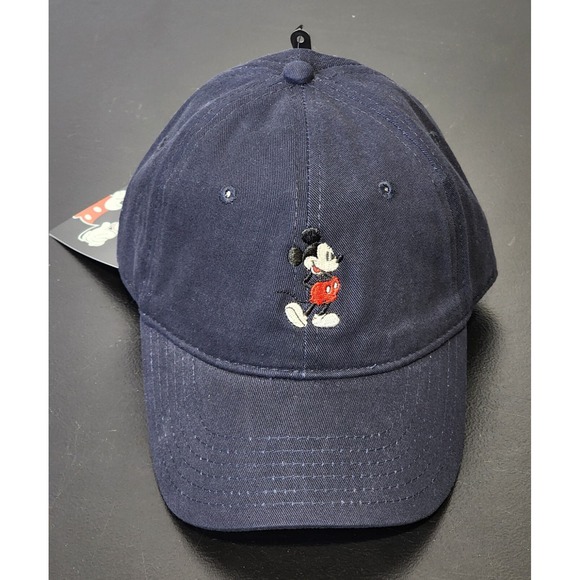 Concept One Other - Disney Classic Mickey Mouse Happy‎ Stance Retro Blue Adjustable Baseball Hat Cap